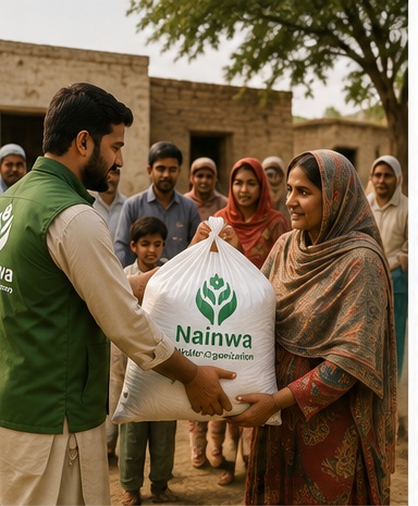 Nainwa Welfare Organization ration distribution